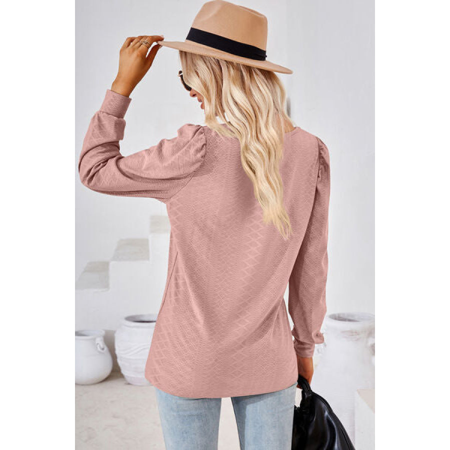 Square Neck Puff Sleeve T - Shirt Apparel and Accessories