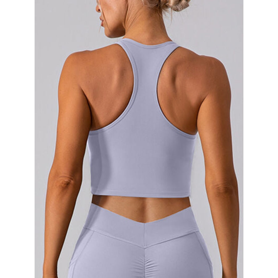 Square Neck Racerback Cropped Tank Apparel and Accessories