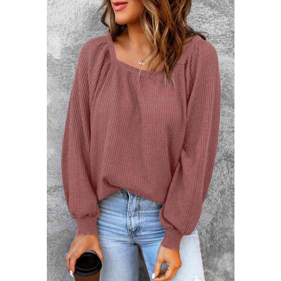 Square Neck Raglan Sleeve T - Shirt Apparel and Accessories