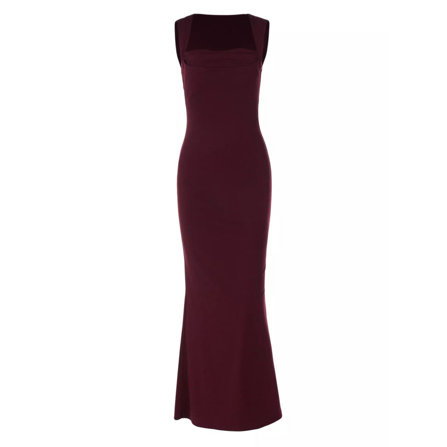 Square Neck Sleeveless Maxi Dress Apparel and Accessories