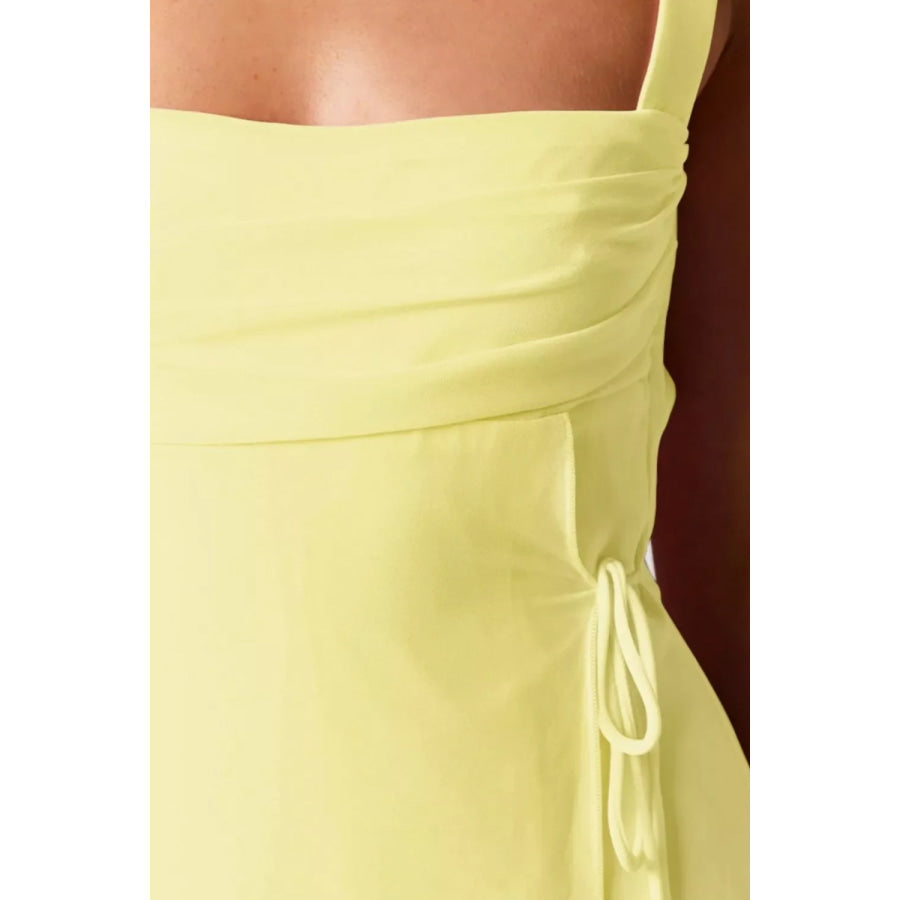 Square Neck Sleeveless Mini Dress Apparel and Accessories