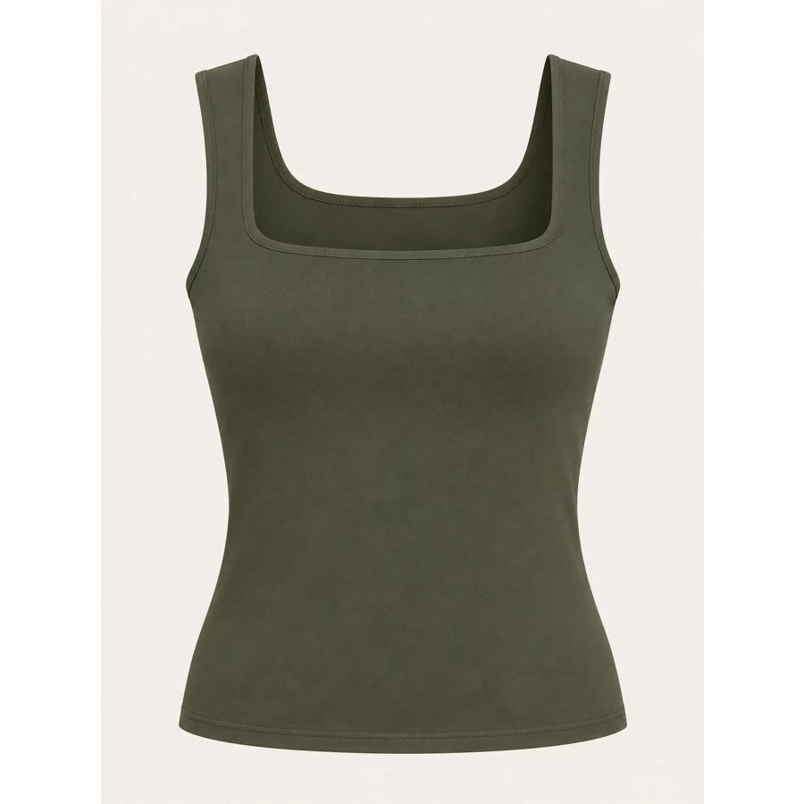 Square Neck Slim-Fit Tank Apparel and Accessories
