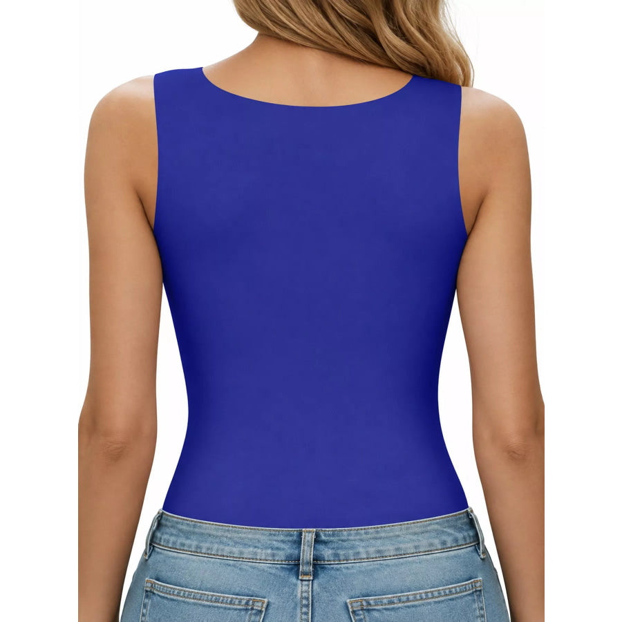 Square Neck Slim-Fit Tank Apparel and Accessories