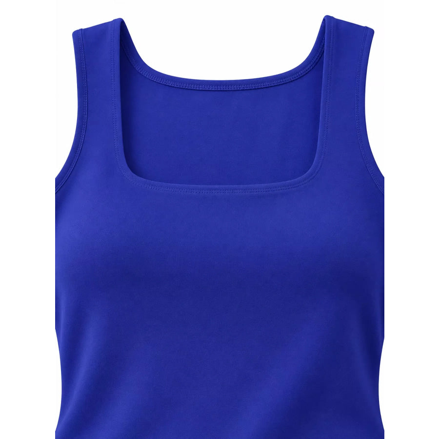 Square Neck Slim-Fit Tank Apparel and Accessories