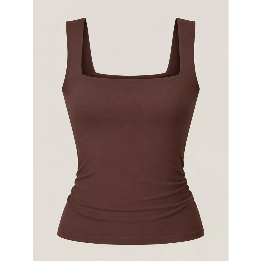 Square Neck Slim-Fit Tank Apparel and Accessories