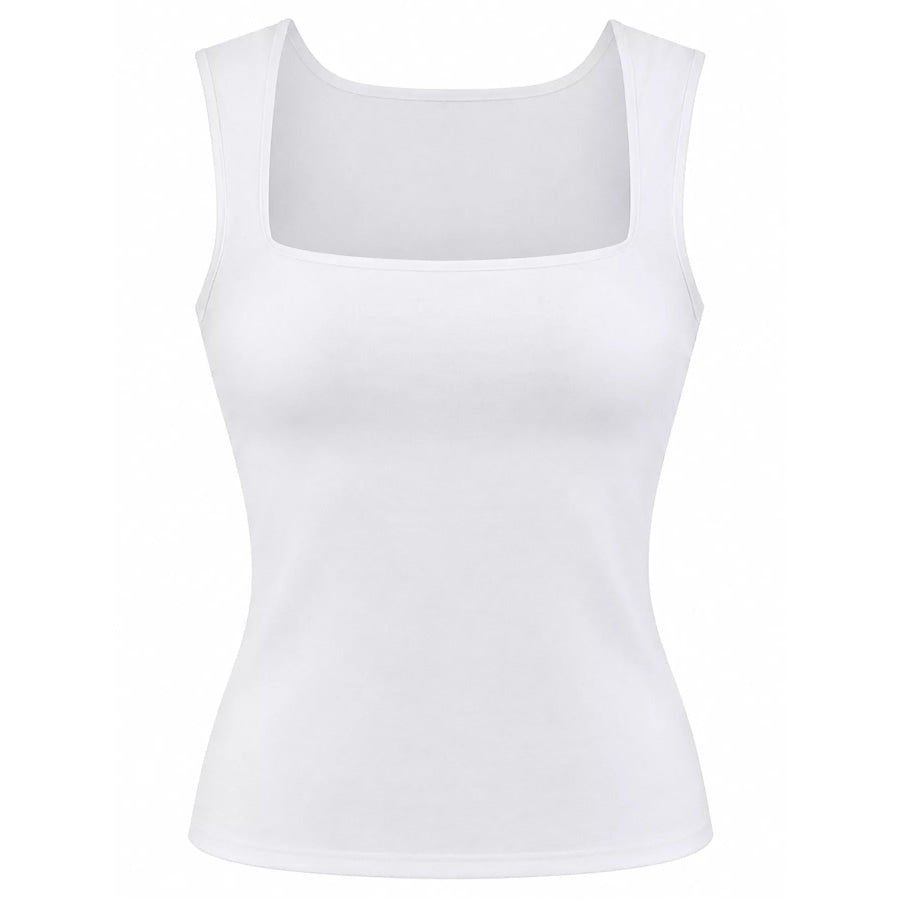 Square Neck Slim-Fit Tank Apparel and Accessories