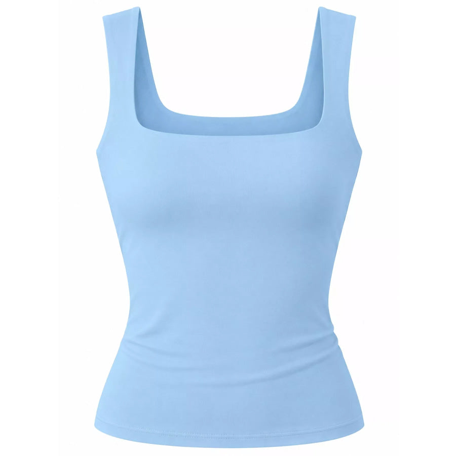 Square Neck Slim-Fit Tank Apparel and Accessories