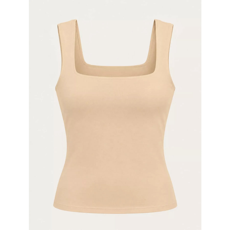 Square Neck Slim-Fit Tank Apparel and Accessories