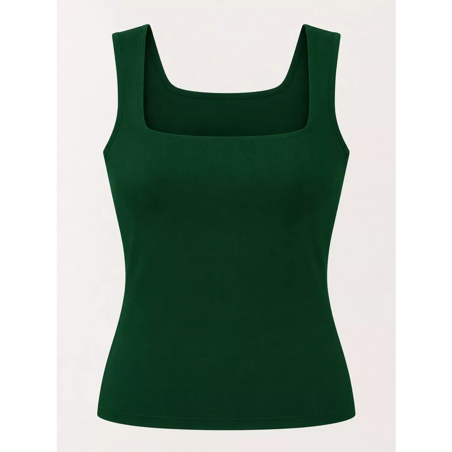 Square Neck Slim-Fit Tank Apparel and Accessories