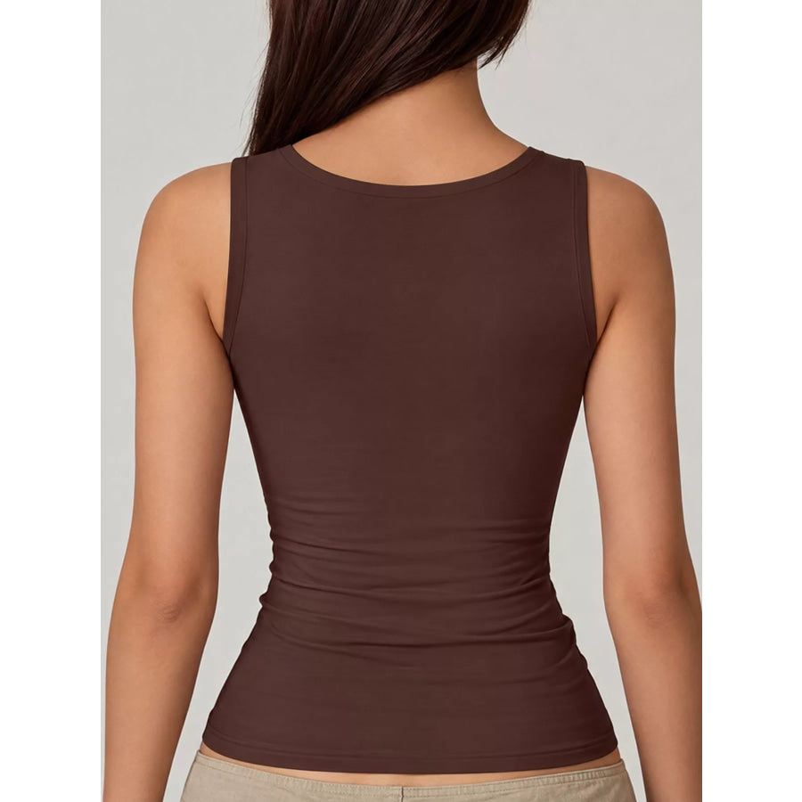 Square Neck Slim-Fit Tank Apparel and Accessories