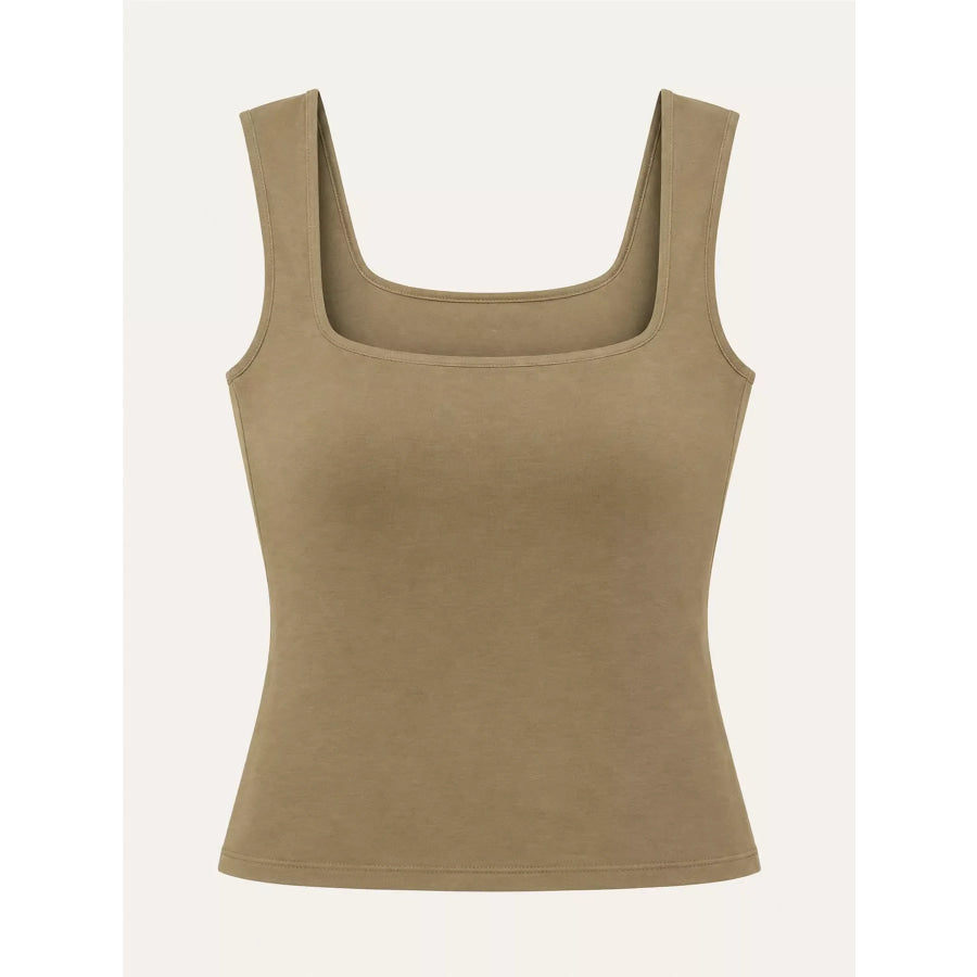 Square Neck Slim-Fit Tank Apparel and Accessories