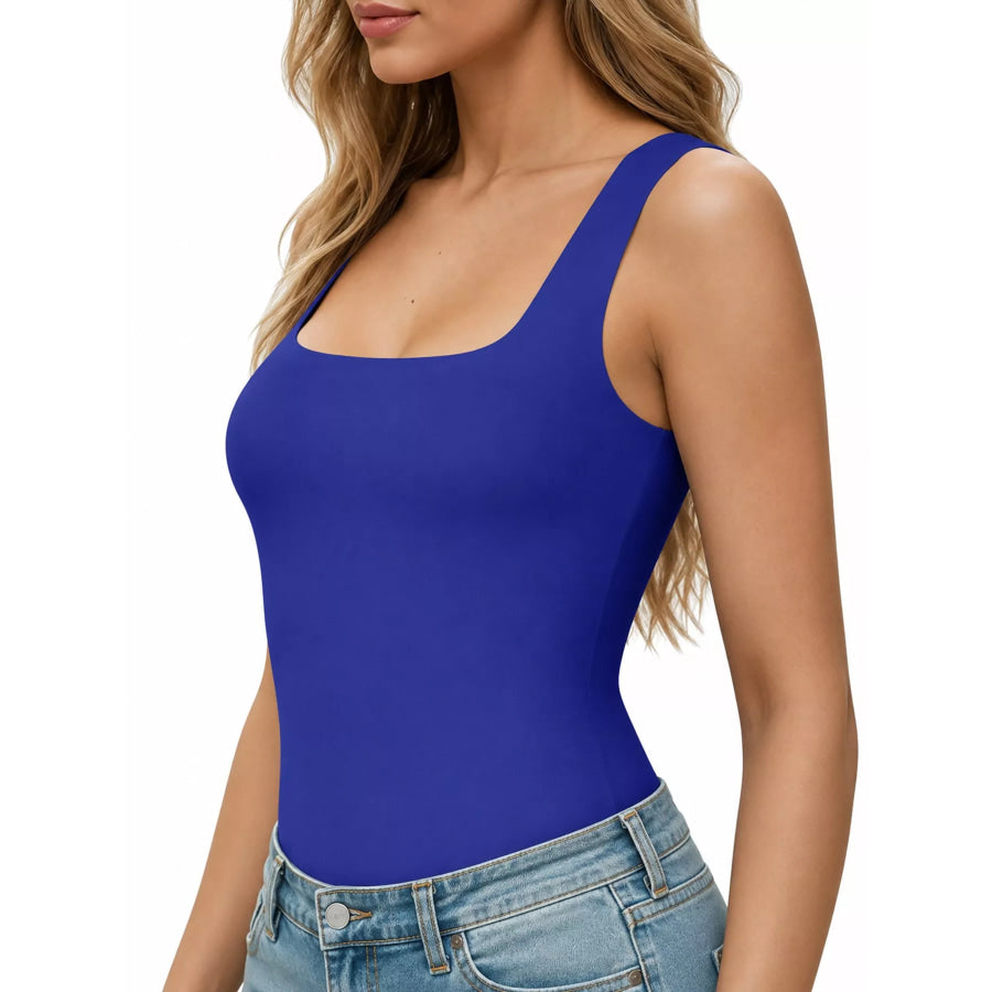 Square Neck Slim-Fit Tank Apparel and Accessories