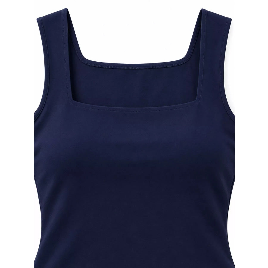 Square Neck Slim-Fit Tank Apparel and Accessories