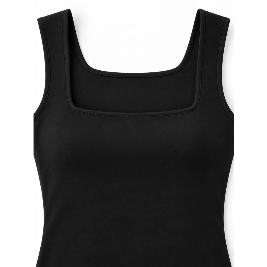 Square Neck Slim-Fit Tank Apparel and Accessories