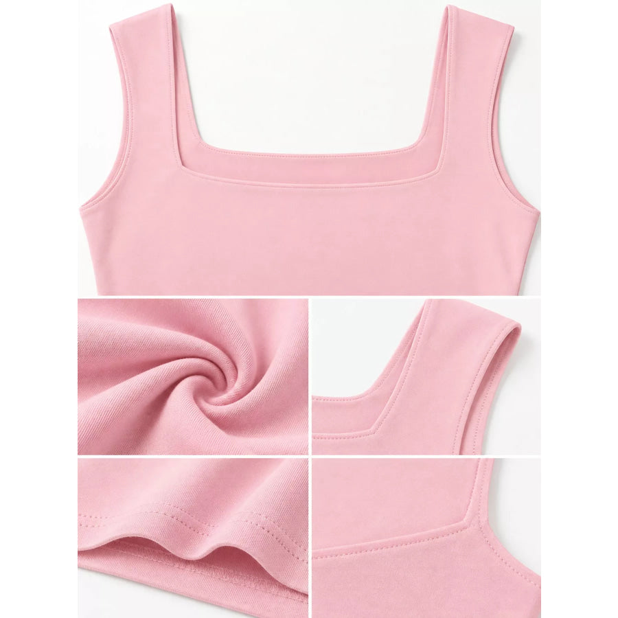 Square Neck Slim-Fit Tank Apparel and Accessories