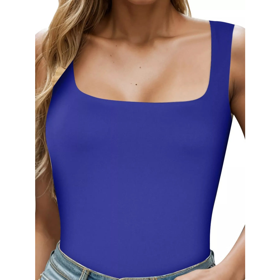 Square Neck Slim-Fit Tank Apparel and Accessories