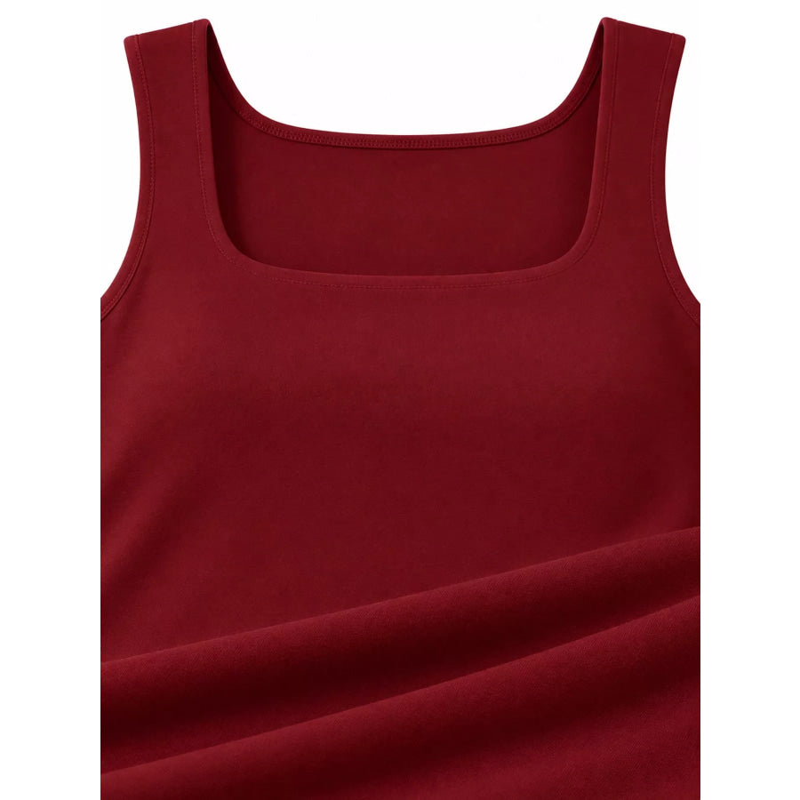 Square Neck Slim-Fit Tank Apparel and Accessories