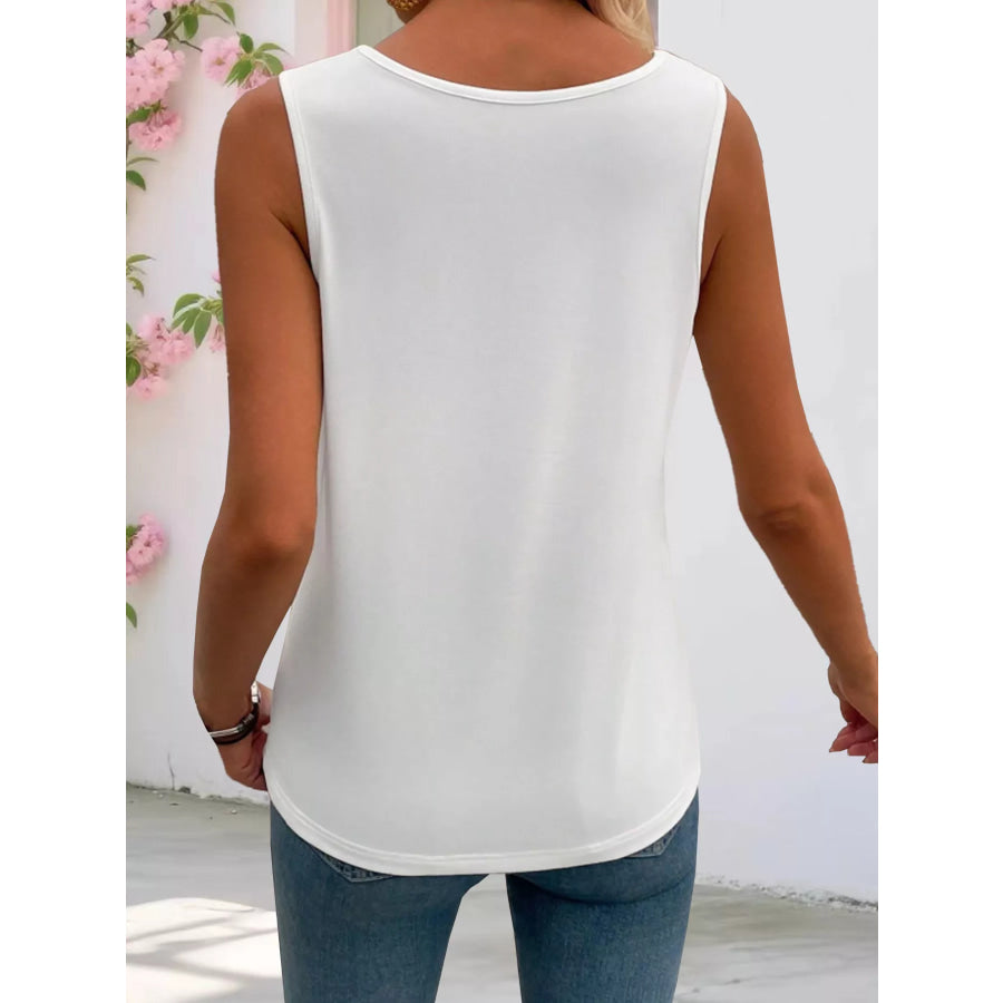 Square Neck Tank Top Apparel and Accessories