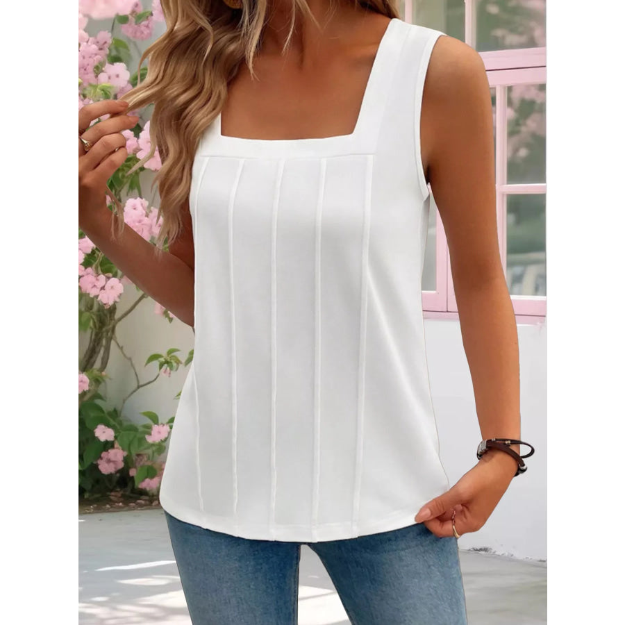 Square Neck Tank Top Apparel and Accessories