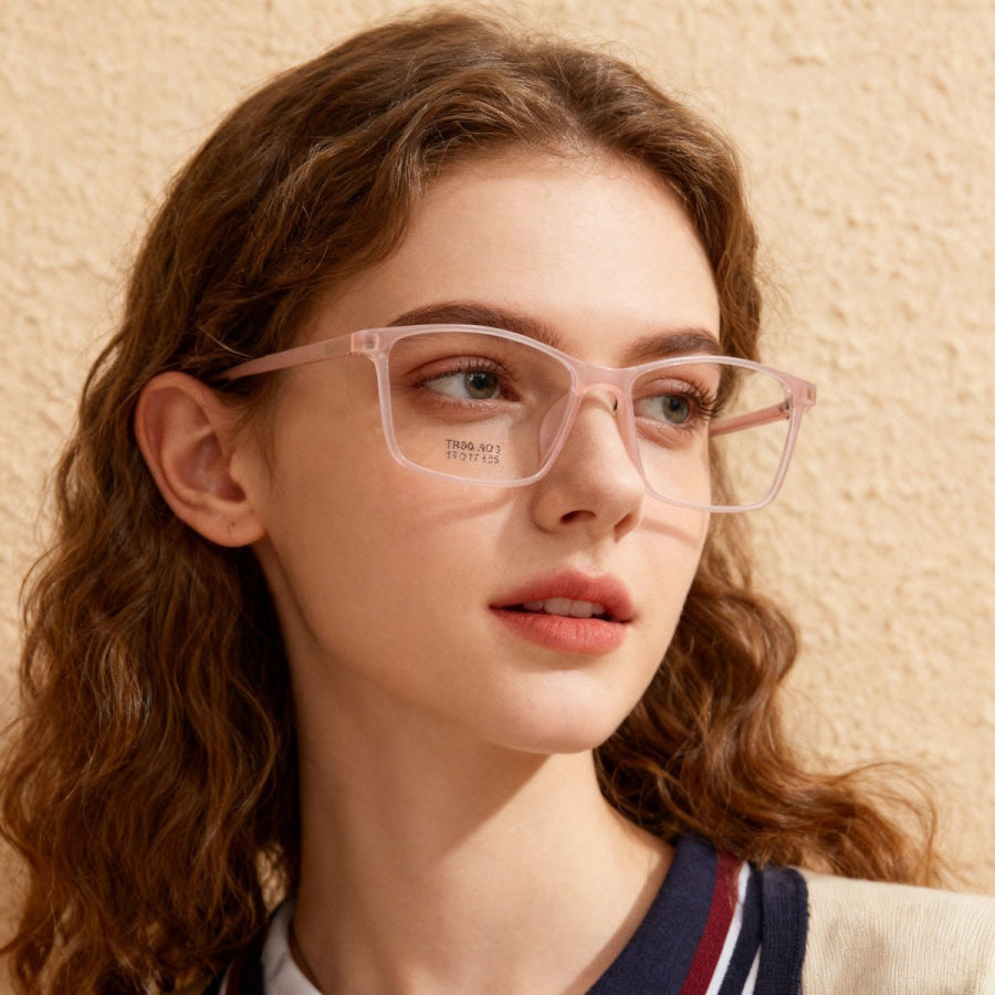 Square Optical glasses Blush Pink / ONESIZE Apparel and Accessories