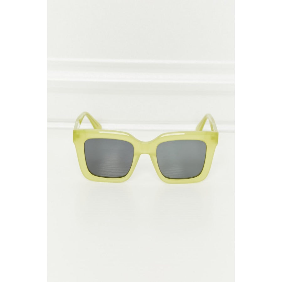 Square TAC Polarization Lens Sunglasses Lemon / One Size