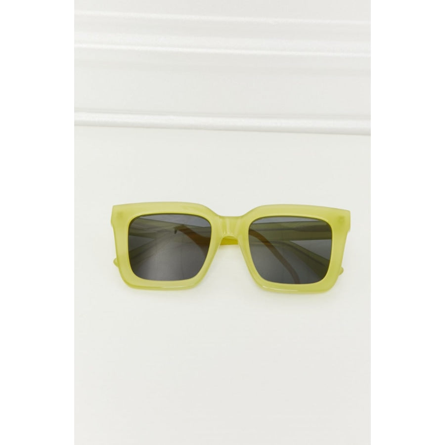 Square TAC Polarization Lens Sunglasses Lemon / One Size