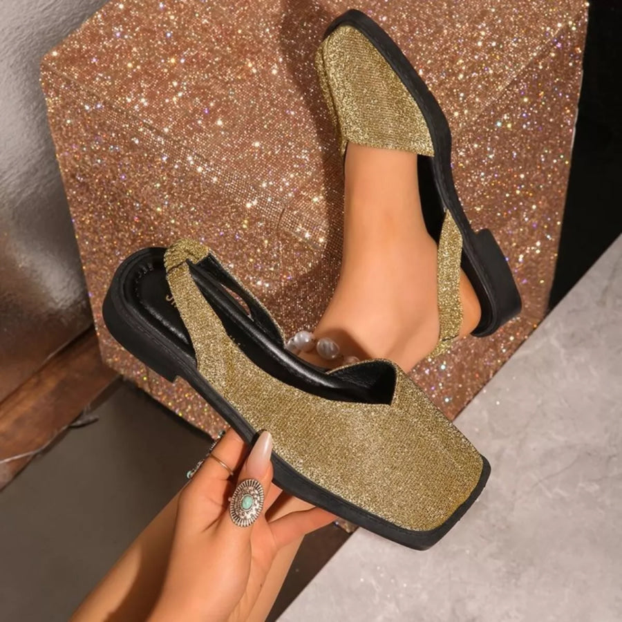 Square Toe Flats Sandals Apparel and Accessories
