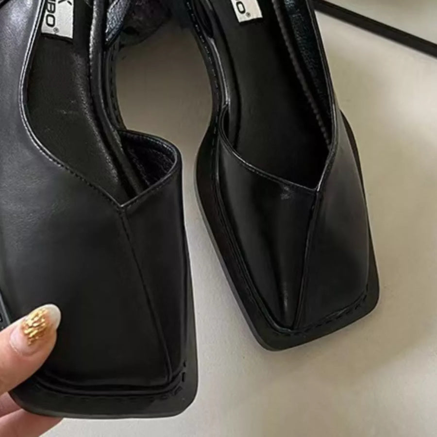 Square Toe Flats Sandals Apparel and Accessories