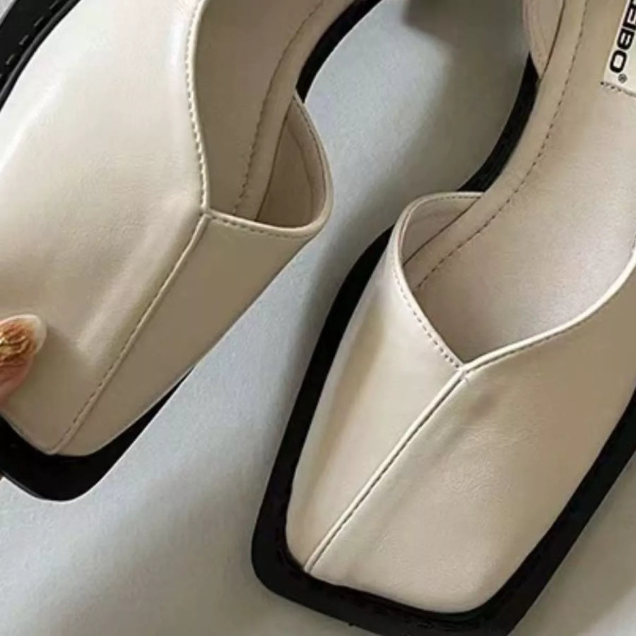 Square Toe Flats Sandals Apparel and Accessories