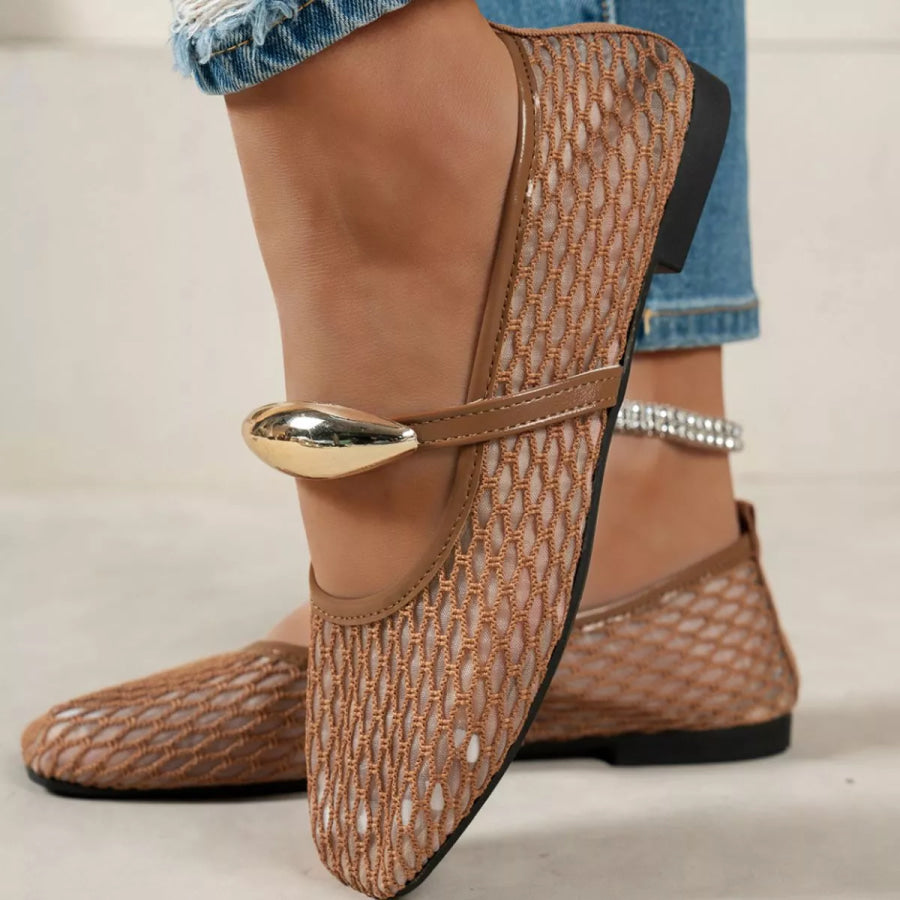 Square Toe Slip-Ons Apparel and Accessories