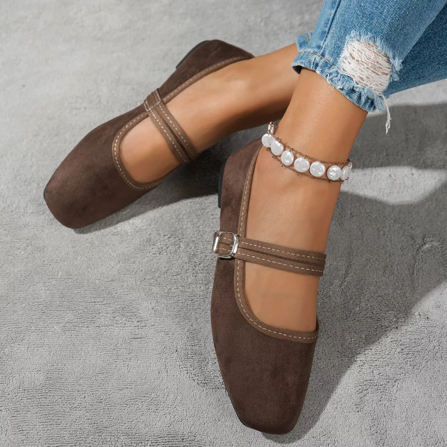 Square Toe Slip-Ons Apparel and Accessories