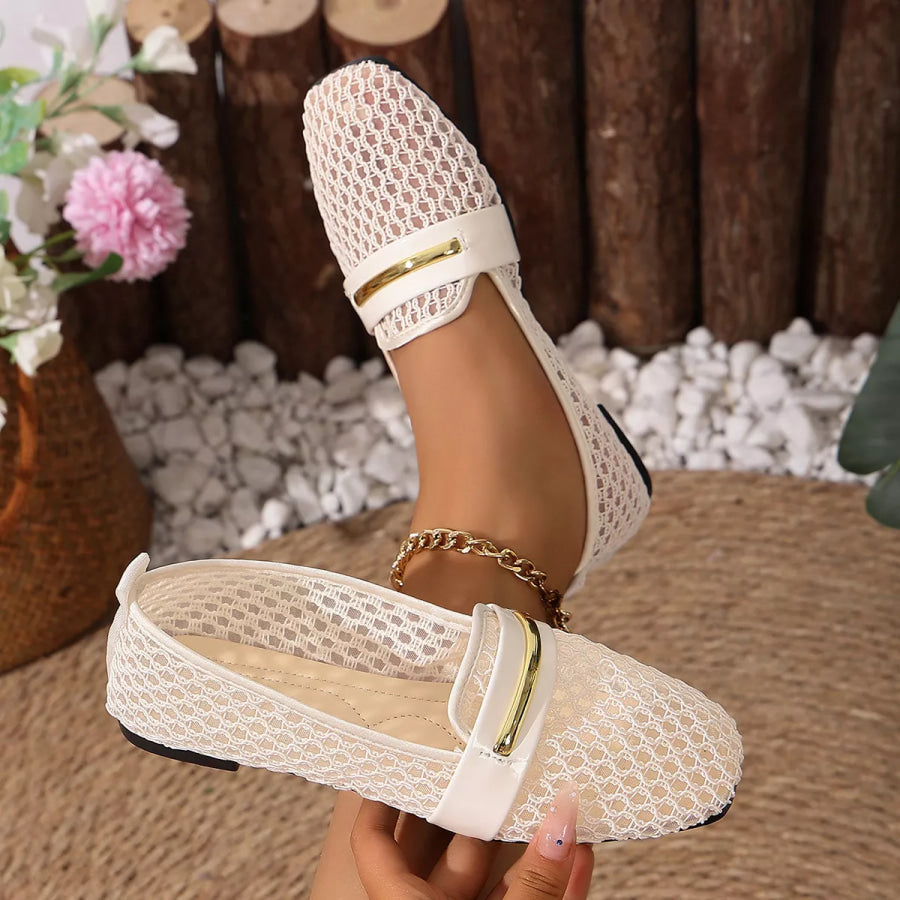 Square Toe Slip-Ons Apparel and Accessories