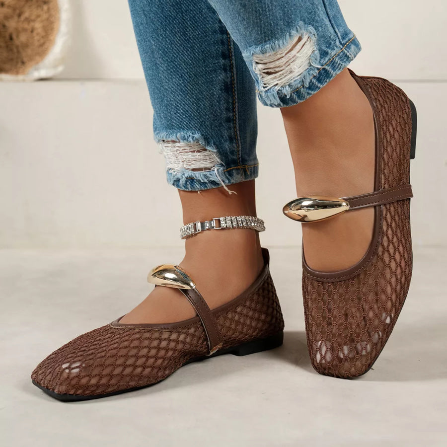Square Toe Slip-Ons Apparel and Accessories