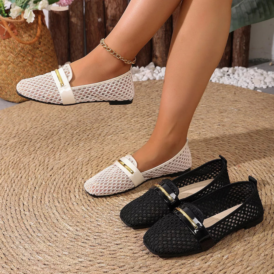 Square Toe Slip-Ons Apparel and Accessories