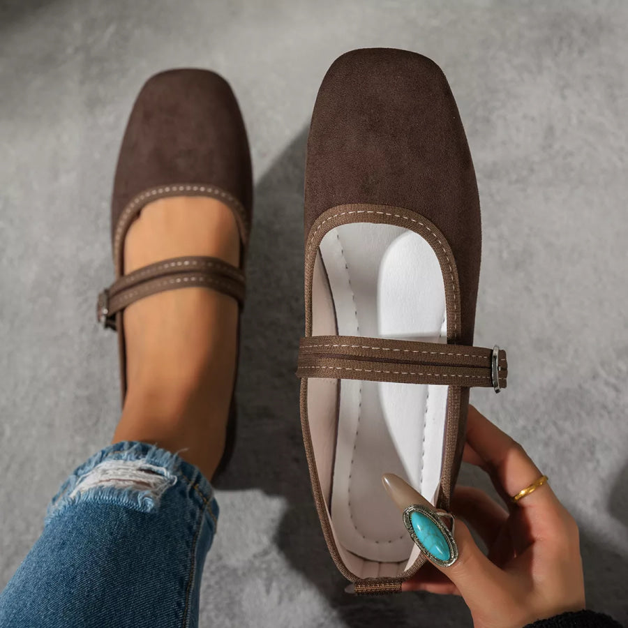 Square Toe Slip-Ons Apparel and Accessories