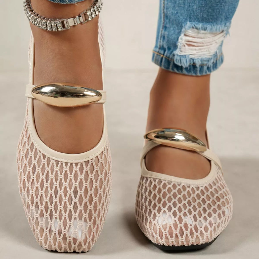 Square Toe Slip-Ons Apparel and Accessories
