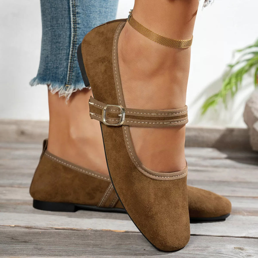 Square Toe Slip-Ons Apparel and Accessories