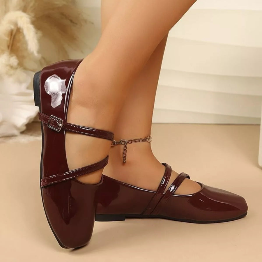 Square Toe Slip-Ons Apparel and Accessories