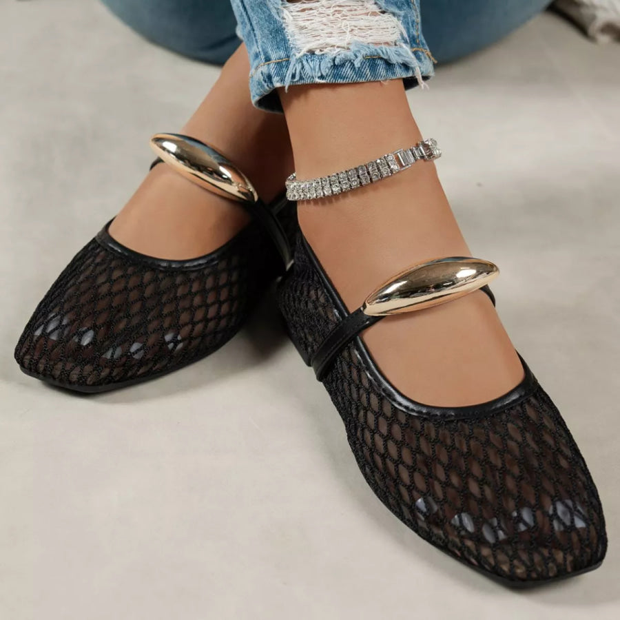 Square Toe Slip-Ons Apparel and Accessories