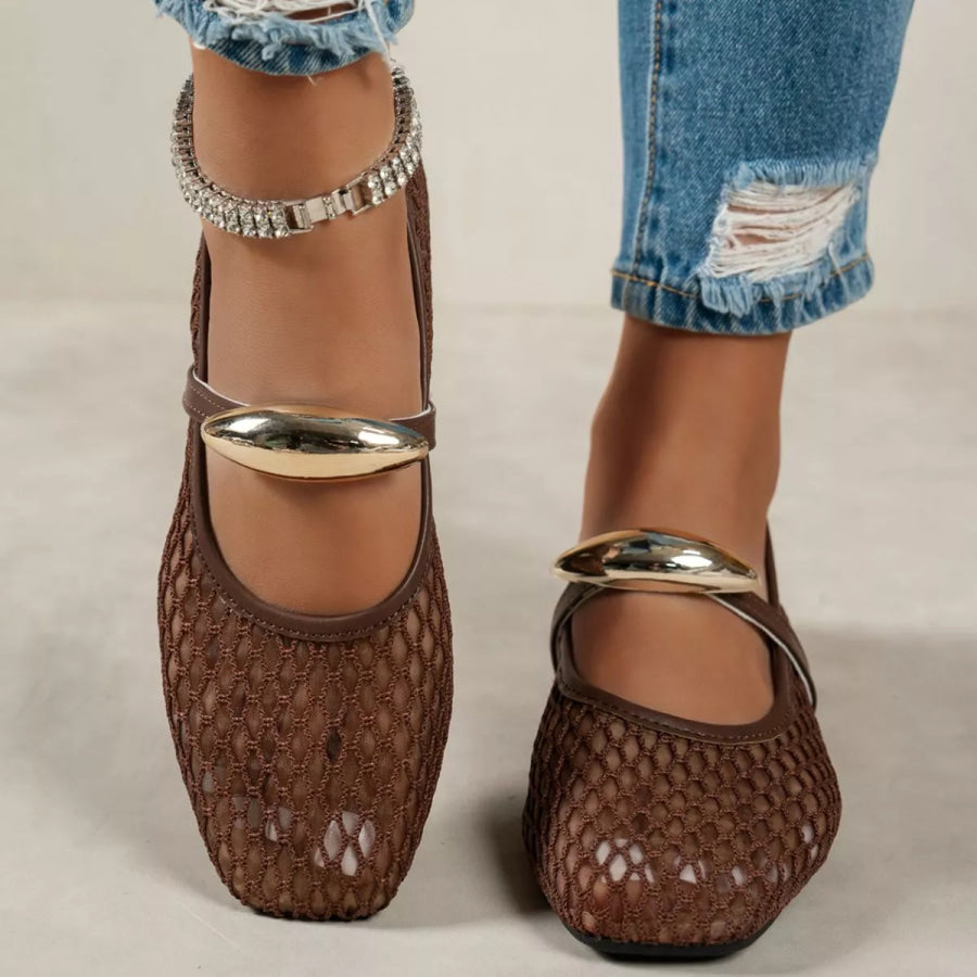 Square Toe Slip-Ons Apparel and Accessories