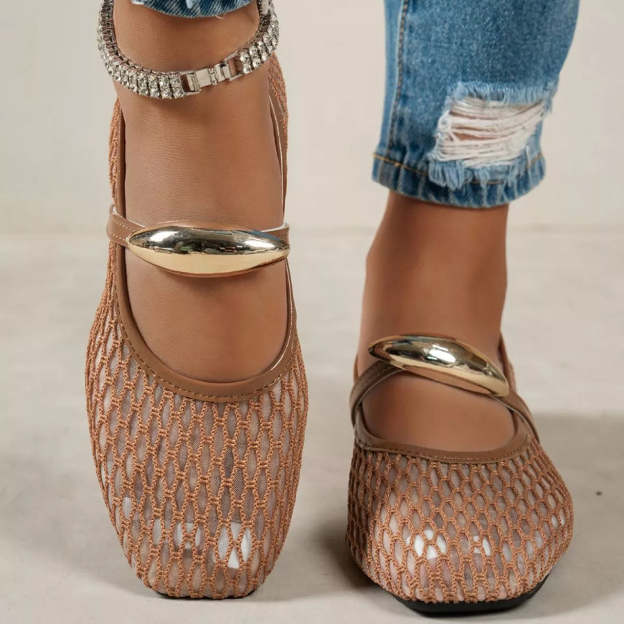 Square Toe Slip-Ons Apparel and Accessories