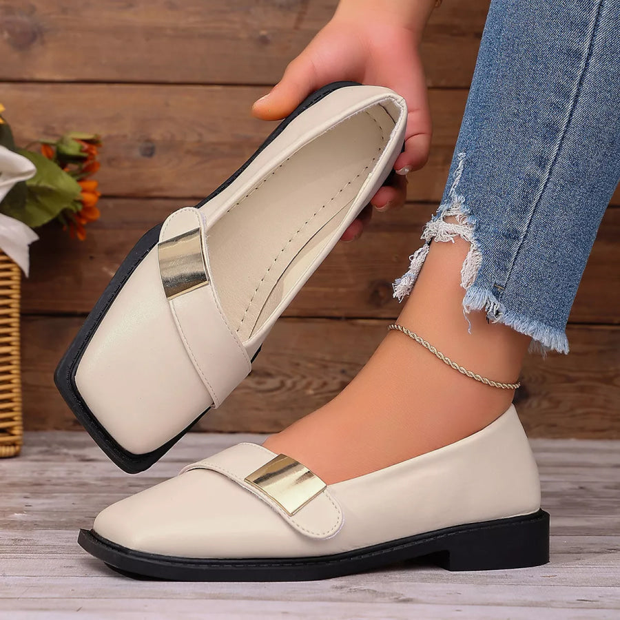 Square Toe Slip-Ons Apparel and Accessories