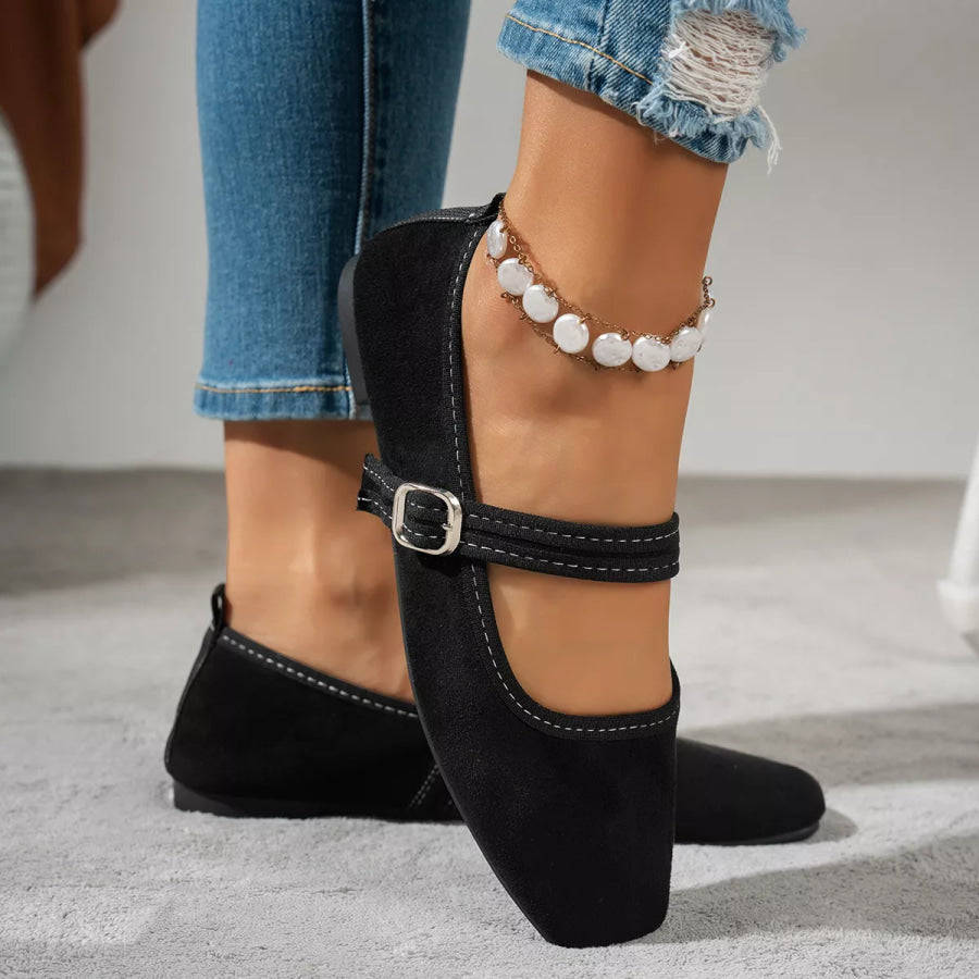 Square Toe Slip-Ons Apparel and Accessories
