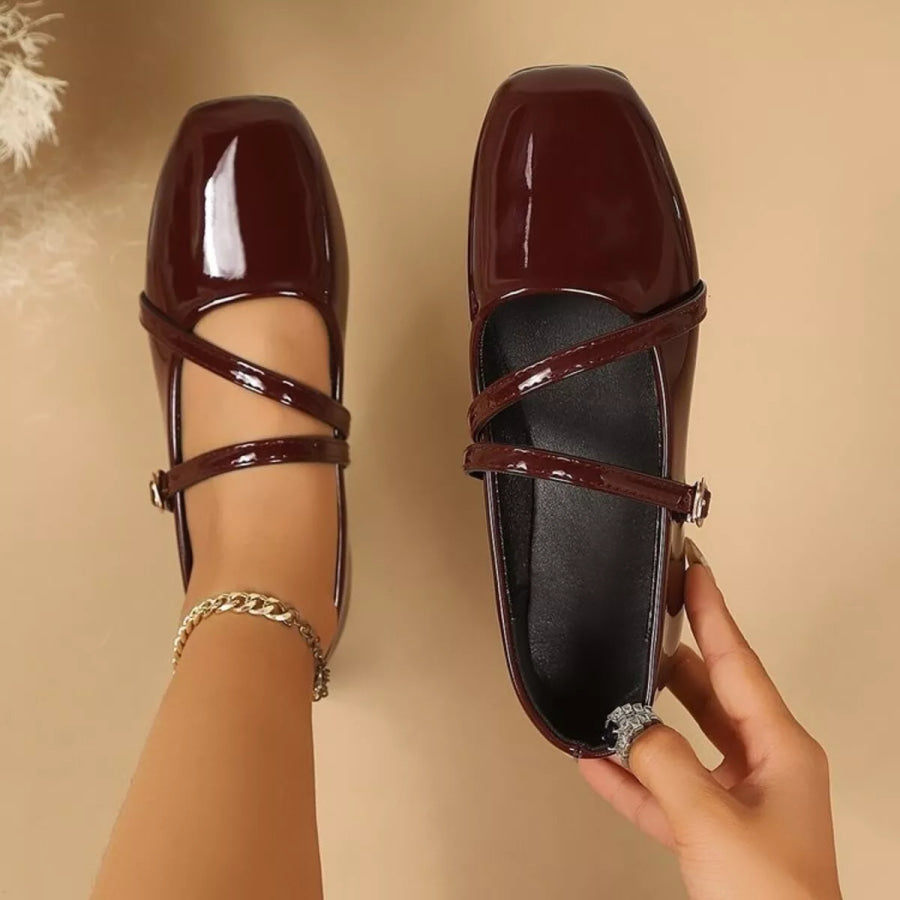 Square Toe Slip-Ons Apparel and Accessories