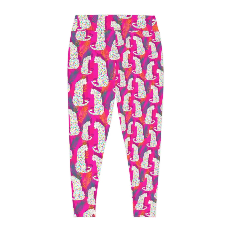 SRB Exclusive Design - Colourful Leopards - Plus Size Leggings All Over Prints