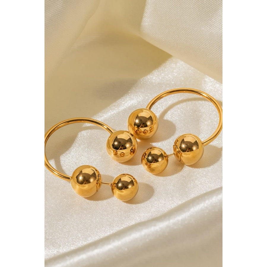 Stainless Steel Ball Earrings