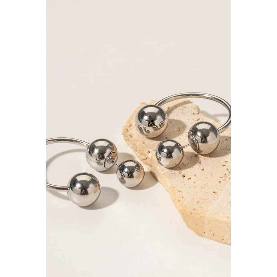 Stainless Steel Ball Earrings