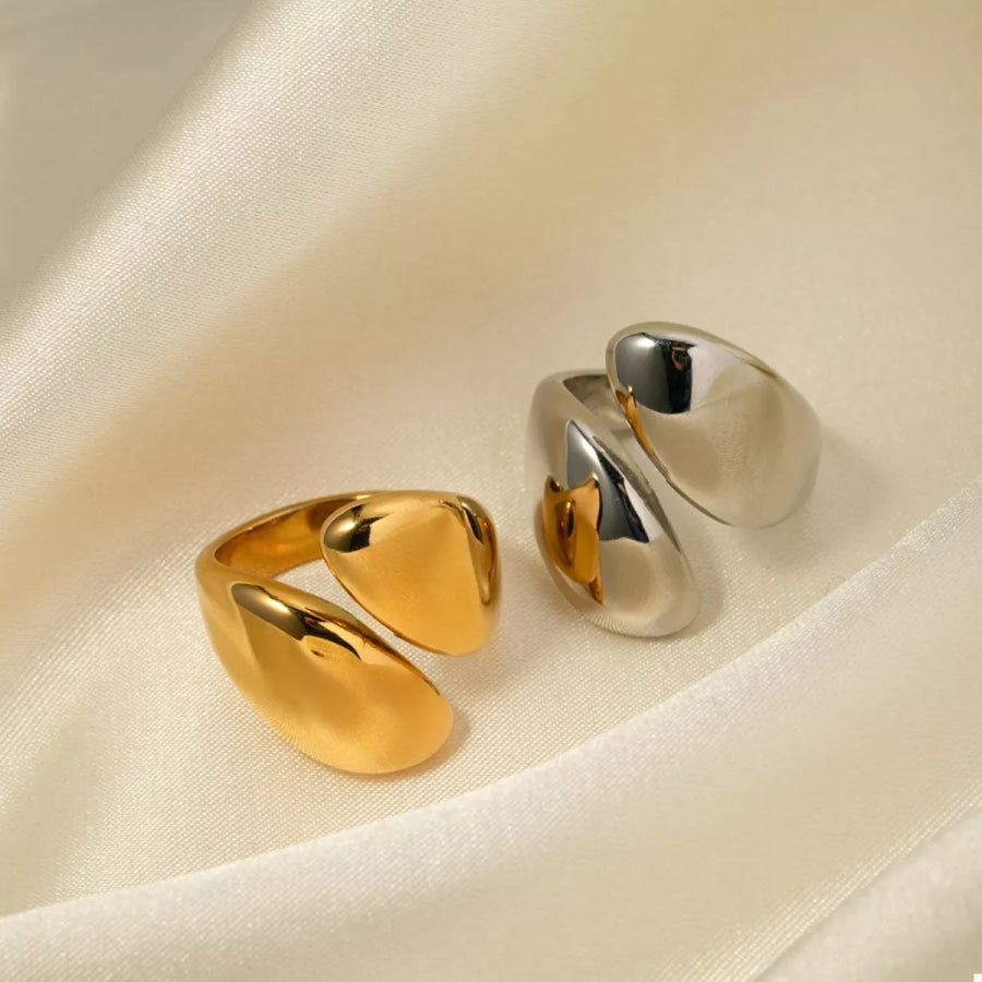 Stainless Steel Bypass Ring Apparel and Accessories