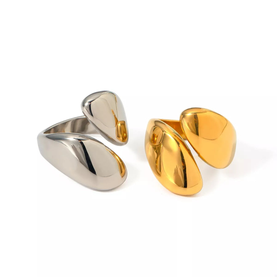 Stainless Steel Bypass Ring Apparel and Accessories