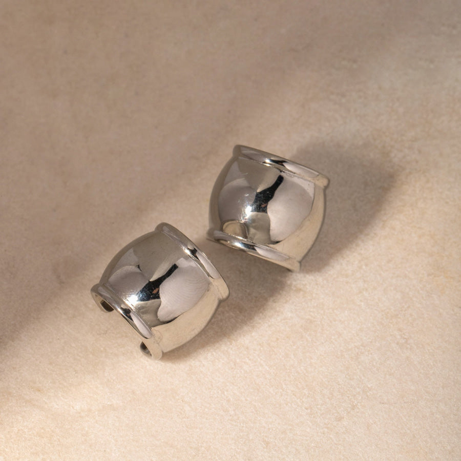Stainless Steel C - Hoop Earrings Apparel and Accessories
